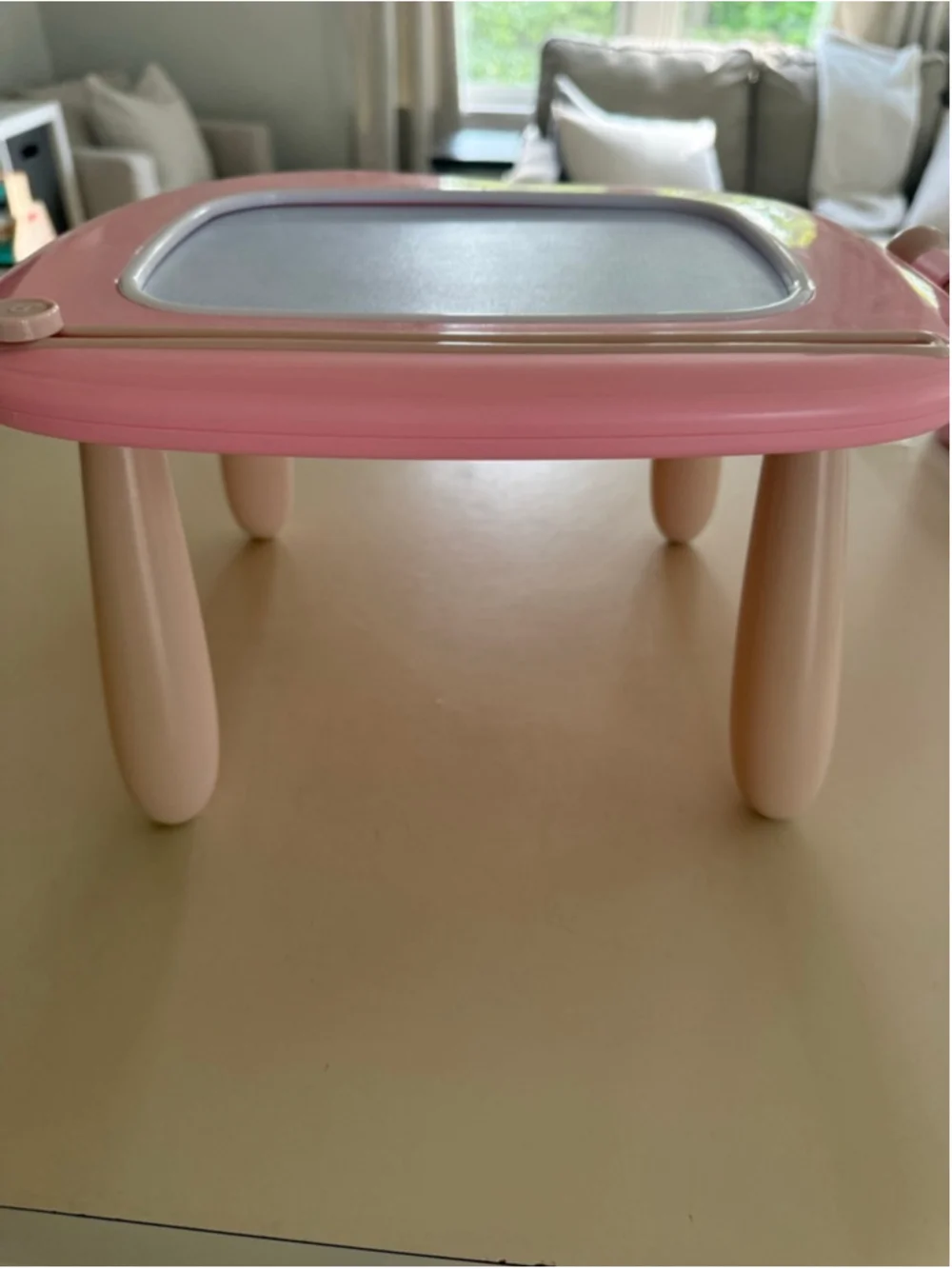 Girls Learning Toy Pink Beige Magnetic Drawing Board One Size